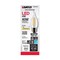 6Pk - Satco 4w CA10 LED 2700K Medium Base Dimmable - 40w equiv